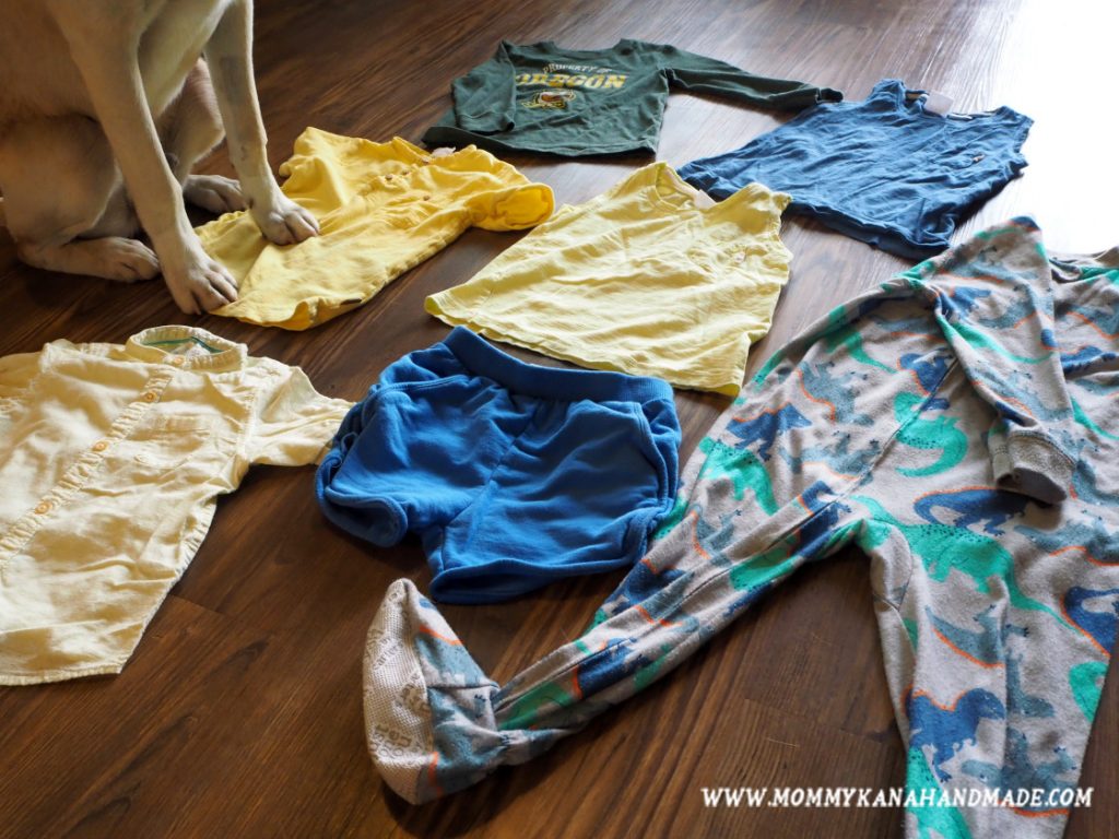 着られなくなった子供服をクッションカバーに